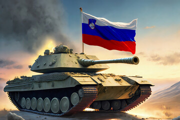 Wall Mural - Heavy Battle Tank of Slovakia