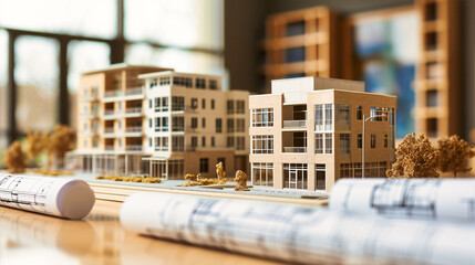 Miniature Architectural Model: Planning and Designing Residential Housing Projects