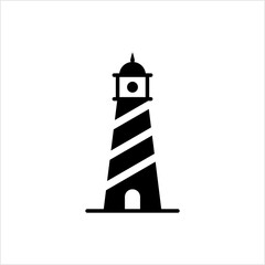 Poster - Lighthouse Icon, Light Tower For Navigational Aid