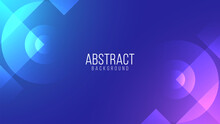 Abstract Gradient Background With Geometric Element. Modern And Simple Graphic Design. Futuristic Concept. Suitable For Poster, Cover, Banner, Brochure, Website. Vector Illustration