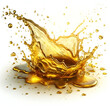 © Bushra - Splash of cooking oil, isolated on a white background