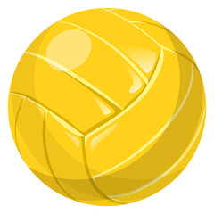 Sticker - Volleyball ball cartoon icon. Team sport tournament