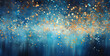 blue black and gold dotted lights with gold dots in the background, textured splashes, soft focus, dark turquoise and light gold, light gold and light crimson