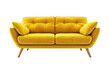 © Sara_P - Yellow sofa ,modern and minimal furniture,Chair home decoration, isolated on white and transparent background