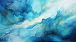 The teal color blue and green with liquid fluid texture for the abstract background