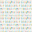 © Olezhan - Brotherhood scenes seamless pattern. Gift wrapping, wallpaper, background. International Mens Day