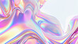 © Iryna - Abstract holographic rainbow backdrop with waves. Colorful trendy fluid background for for website and banner designs.