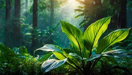 Canvas Print - tropical forest in the jungle