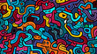 © Derby - Funny doodle seamless pattern, artistic background