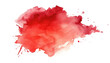 Vivid Red Watercolor Splotch