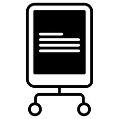 Poster - Tab Computing solid glyph icon