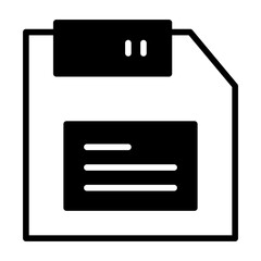 Poster - Floppy solid glyph icon