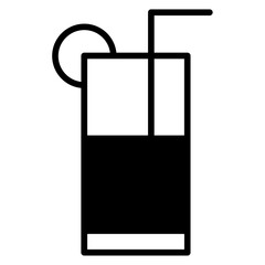 Sticker - Juice solid glyph icon