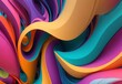 © Fahim - 3D extruded abstract of flowing colors