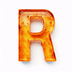 Wall Mural - letter R isolated on a white background