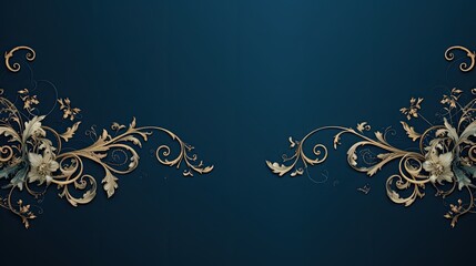a blue background with a royal-style design, showcasing a website for a gold agency, the regal essence with intricate details and design elements that convey sophistication.