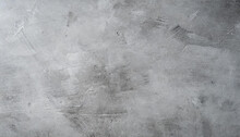 White Background On Cement Floor Texture - Concrete Texture - Old Vintage Grunge Texture Design - Large Image In High Resolution