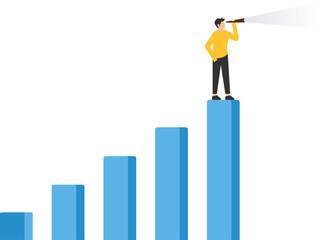 Exponential growth or compound interest, investment, wealth or earning rising up graph, business sales or profit increase concept
