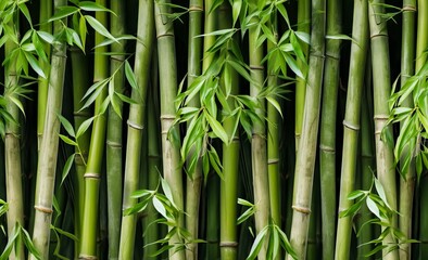  Green bamboo wall background. Close up of green bamboo wall texture.