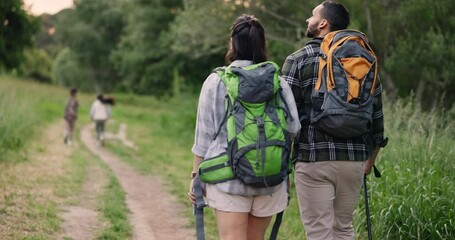 family, hiking outdoor and back in nature, bonding together and children with mom and dad. wellness,