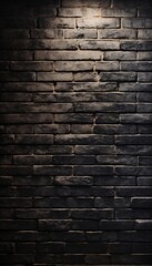  Black textured brick wall background