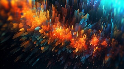 Wall Mural - Digital abstract background Ai Generative