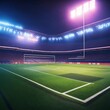 Football stadium at night generative ai