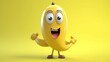 © Lucky - A cute cartoon banana character Ai Generative