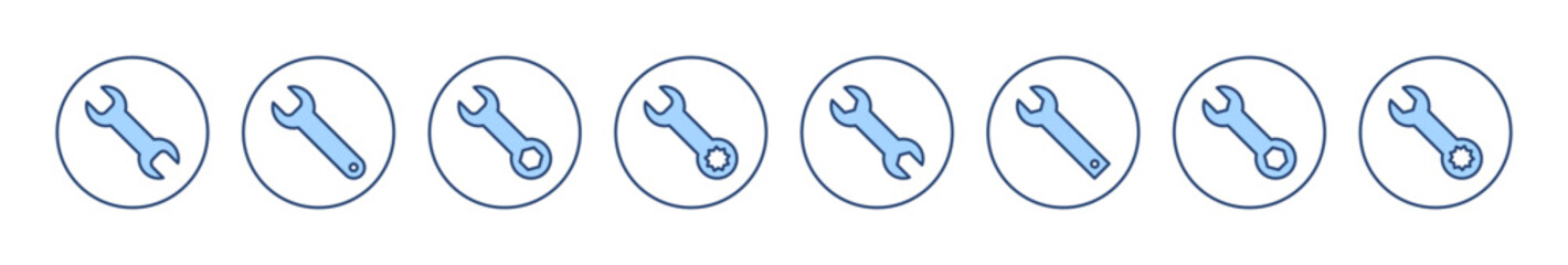 Wall Mural - Wrench icon vector. repair icon. tools sign and symbol