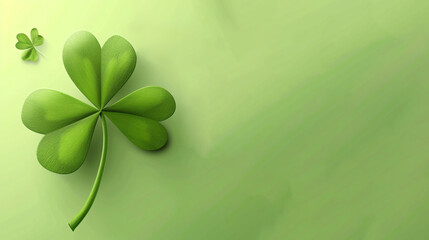 shamrock on a green background, St Patricks Day, 