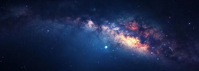 Wall Mural - Galaxy with nebula and stars in space. Outer space background. Galaxy background