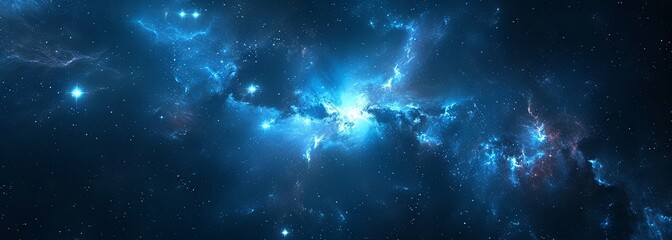 Wall Mural - Galaxy with nebula and stars in space. Outer space background. Galaxy background