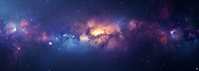Wall Mural - Galaxy with nebula and stars in space. Outer space background. Galaxy background