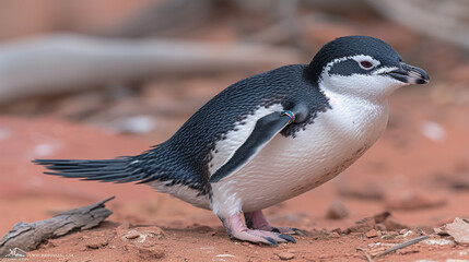 Poster - penguin on a rock