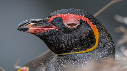 Wall Mural - close up of a penguin