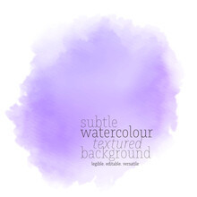 Purple Watercolor Texture Vector Background