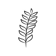  Close up black and white leaf drawing suitable for nature themed designs, wall art, botanical illustrations, and educational materials.