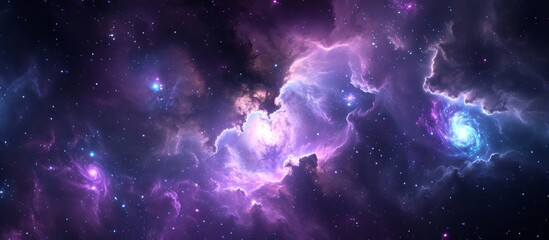 Wall Mural - v7: enter the dark galaxy with a mysterious background of dark matter.