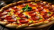 © siddikur - pizza with salami and tomatoes