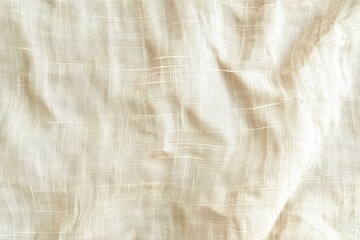 Poster - Light cream linen wallpaper texture