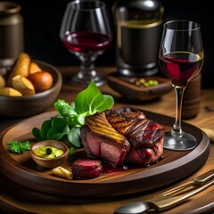 Wall Mural - still life with wine