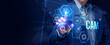 © photon_photo - CAM Computer-aided manufacturing industrial technology automation concept.