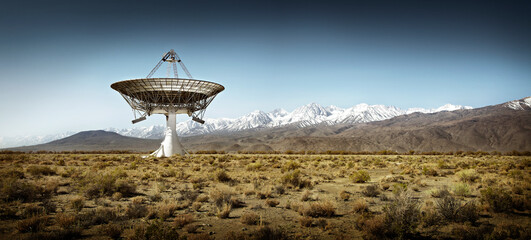 Satellite in the California Desert