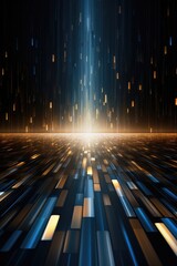 Wall Mural - blue and gold technology background material background material