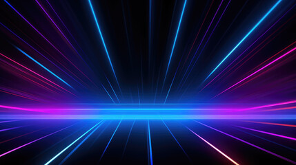 Wall Mural - Color radiation lines science and technology background material