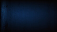 Fondo Abstracto Azul Zafiro Cobalto Azul Oscuro Negro. Degradado De Colores. Forma Geometrica. Onda, Línea Curva Ondulada. Ruido áspero Del Grano Del Grunge. El Brillo Metálico De Neón Claro Brilla In