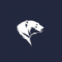 Polar Bear Minimalist Logo