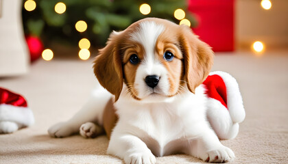 a Christmas puppy 