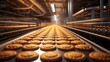 A factory that is producing cookies in large quantities. generative AI