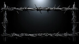 Fototapeta  - barbed wire fence high definition(hd) photographic creative image